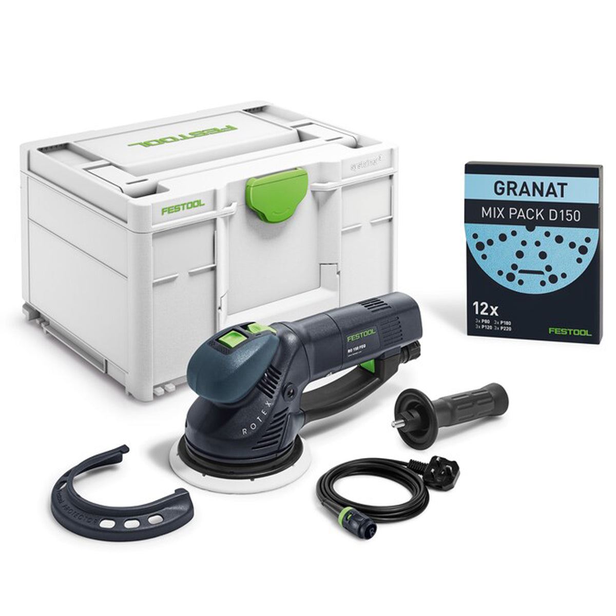 Festool ROTEX RO 150 FEQ-Plus 150mm Geared Eccentric Sander 230V GB With Systainer - 576020