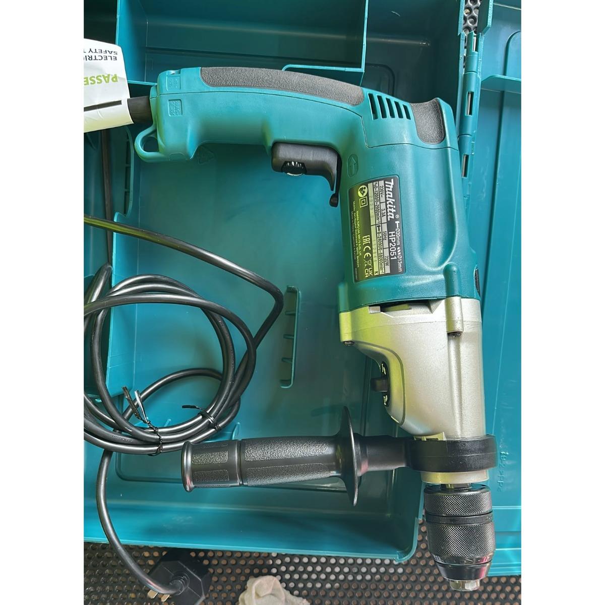 Makita HP2051/2 20mm Corded Percussion Drill With Carrying Case 240V  Item Condition Seller Refurbished