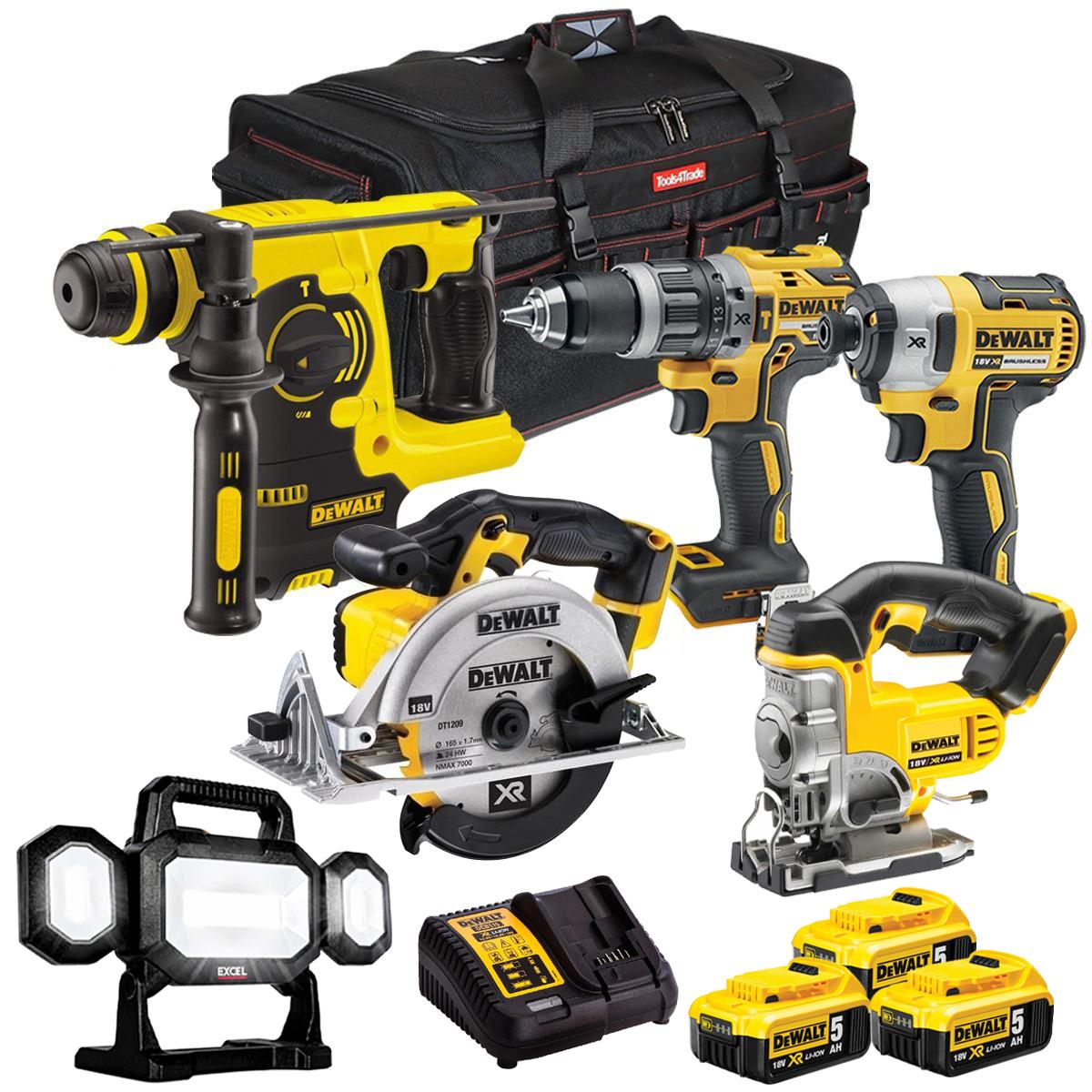 Dewalt DCK6991T4T 18V 6 Piece Combo Kit with 3 x 5.0Ah Battery & Charger