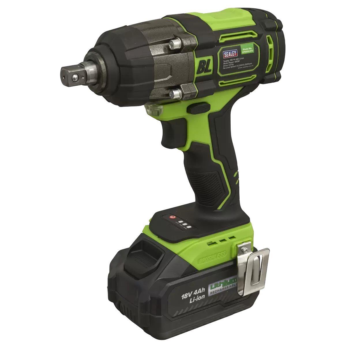 Sealey CP650LIHV 18V Cordless Brushless Impact Wrench 1/2