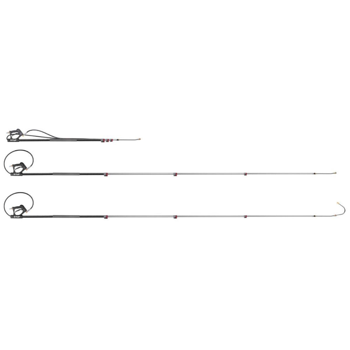 V-TUF T2.9800G Extendable Lance 2.5 to 8 metres comes with belt & gutter cleaning attachment