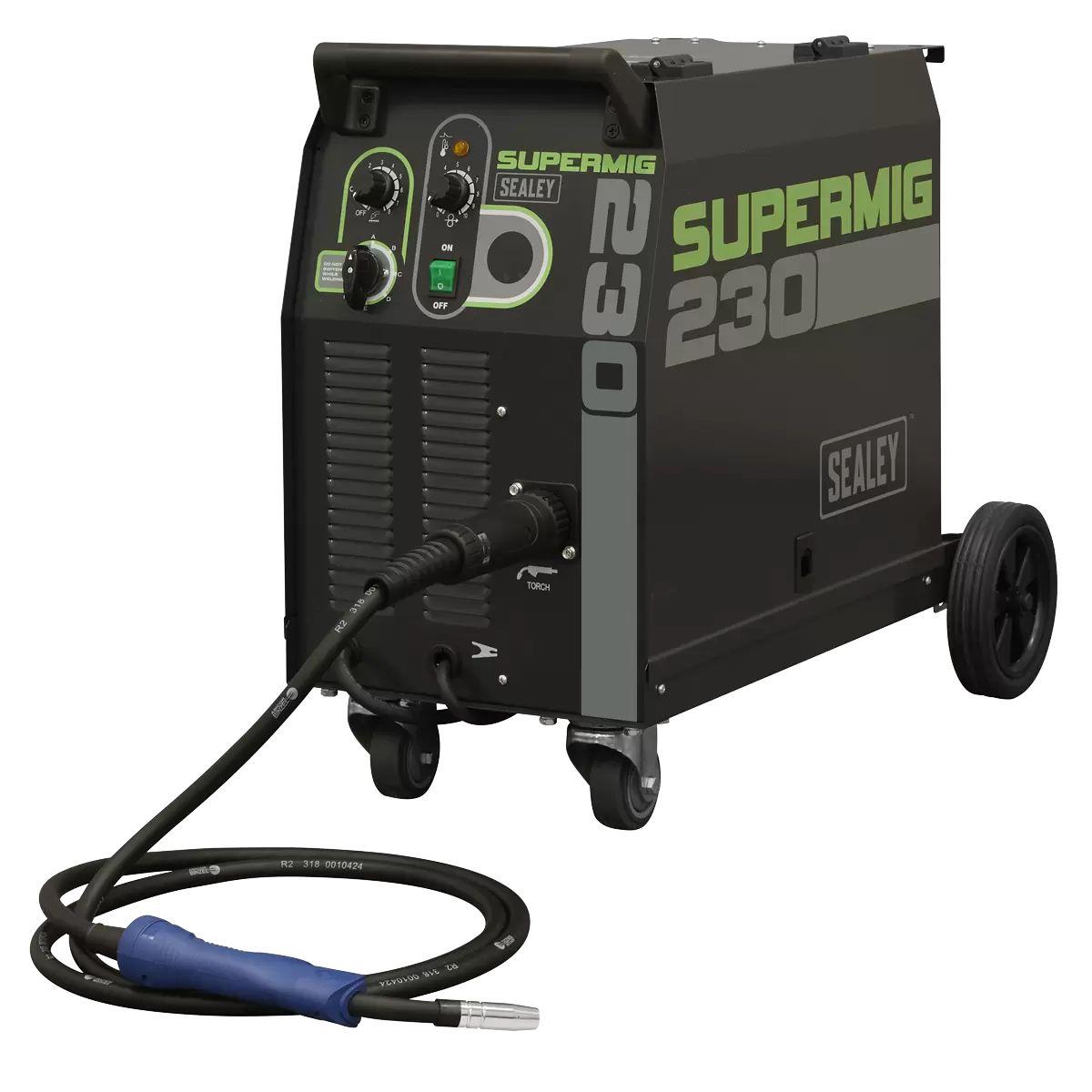 Sealey SUPERMIG230 Professional MIG Welder 230A with Binzel Euro Torch 230V
