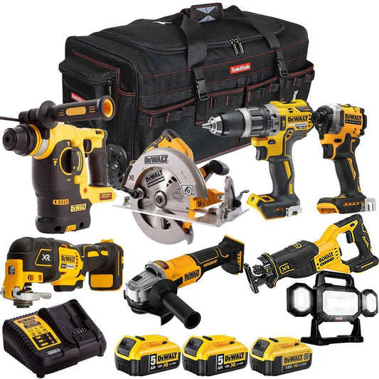 Dewalt 18V 8 Piece Combo Kit with 3 x Batteries & Charger T4TKIT-1944