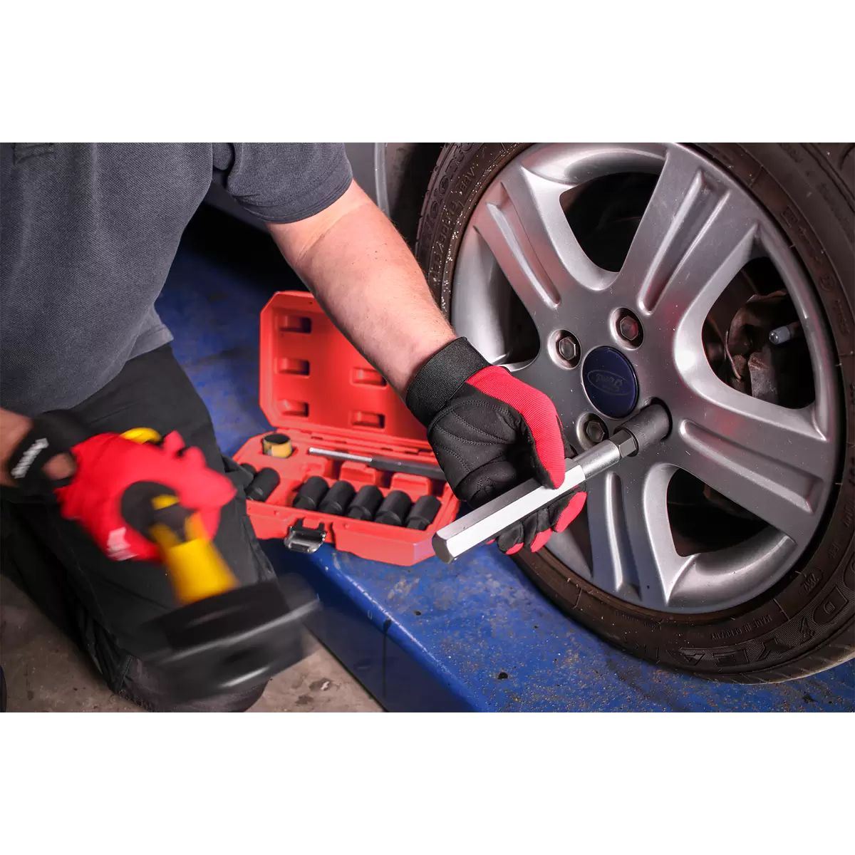 Sealey SX272 Locking Wheel Nut Removal Set 10 Piece