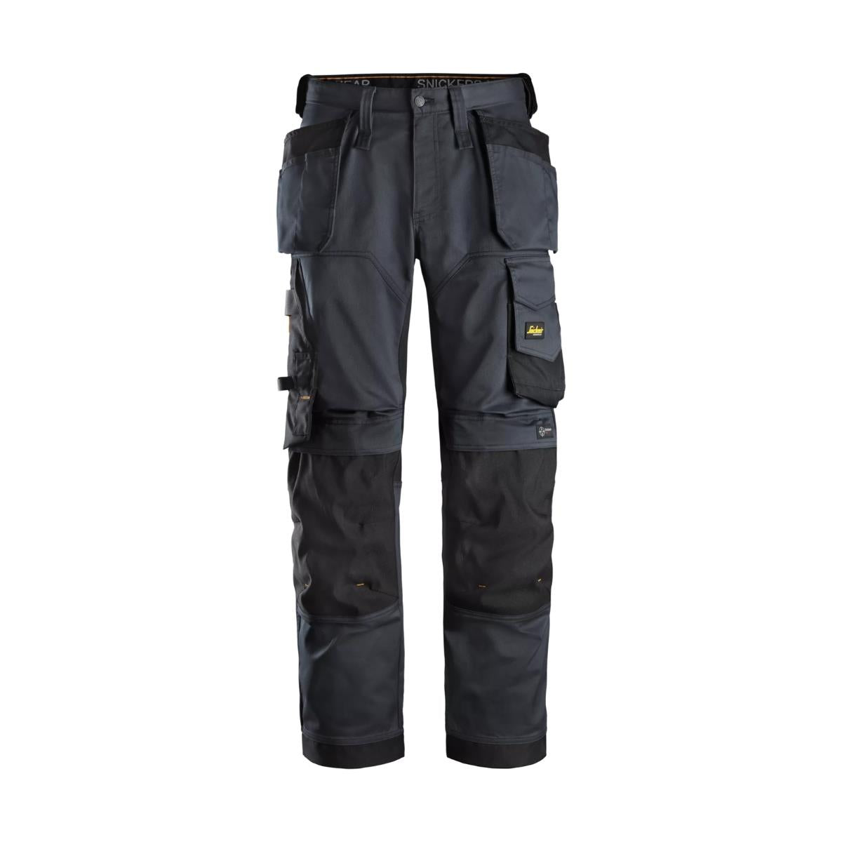 Snickers AllroundWork Stretch Loose Fit Trousers with Holster Pockets Steel Grey - 32