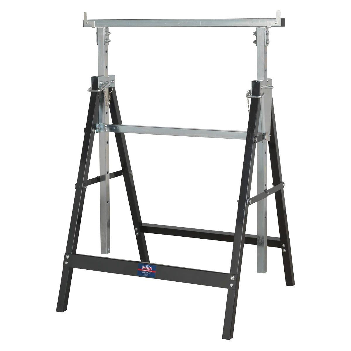 Sealey FDT32 Fold Down Telescopic Trestle 200kg Capacity Pair