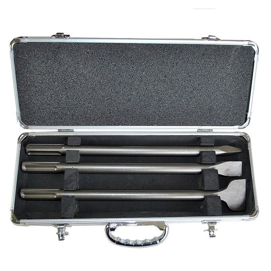 Makita D-40543 SDS-MAX Chisel Set 3 Pieces 400mm Long In Metal Case