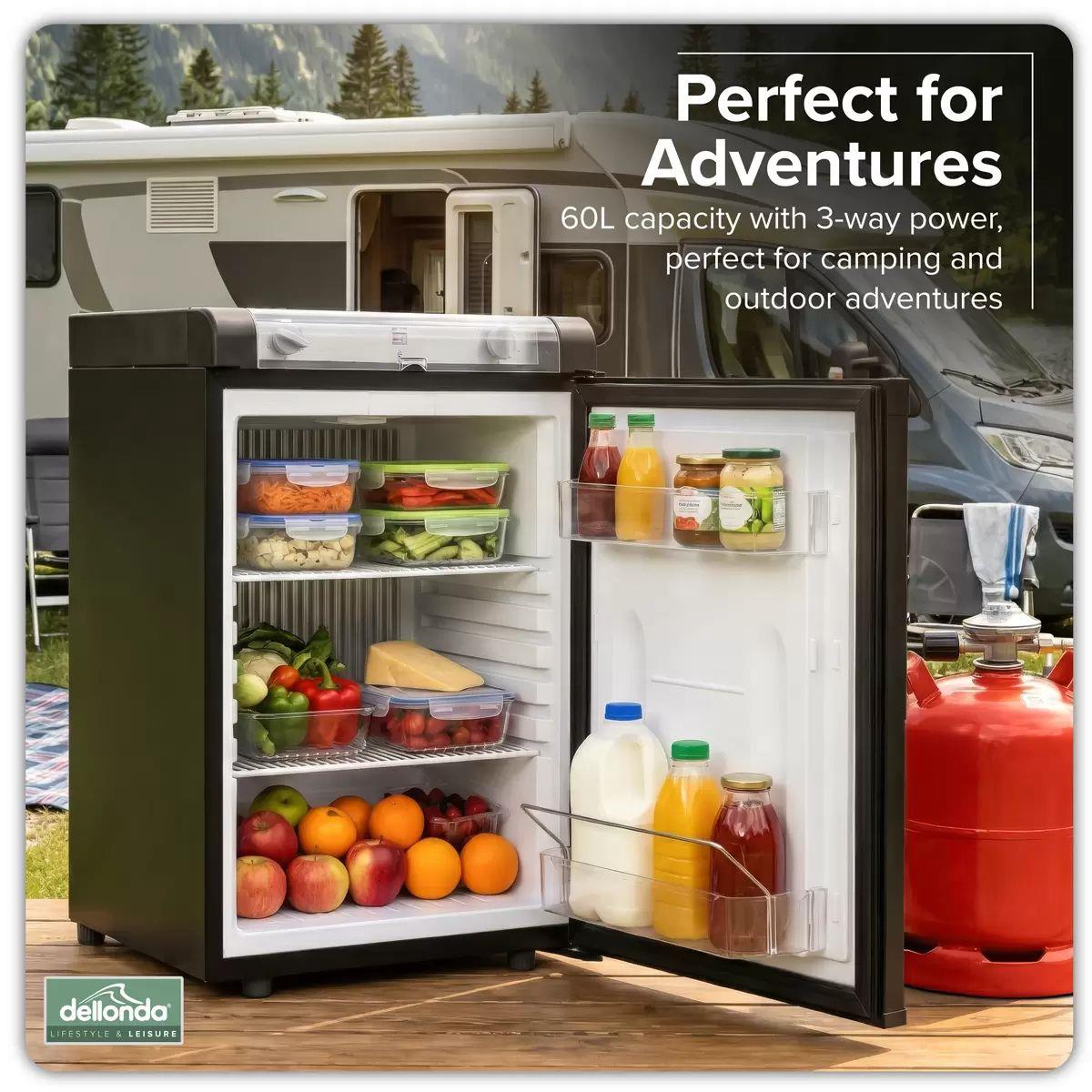 Sealey DL159 Dellonda 3-Way Fridge 60L AC 220/240V