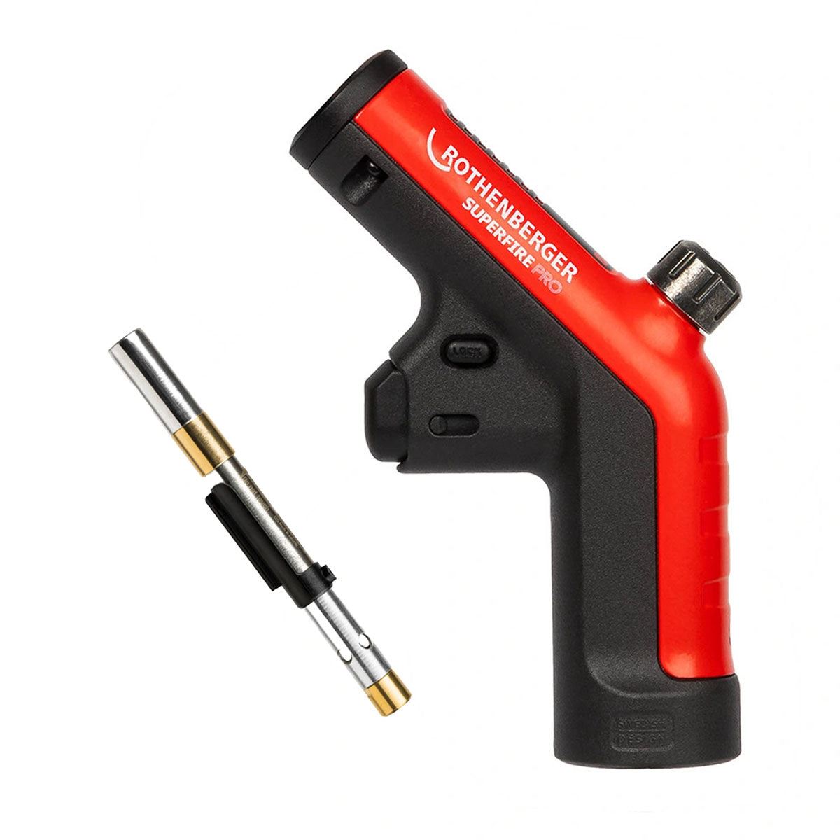 Rothenberger Superfire Pro Blow Torch Body - 1500004974 With Cyclone Burner Tip - 1500004978