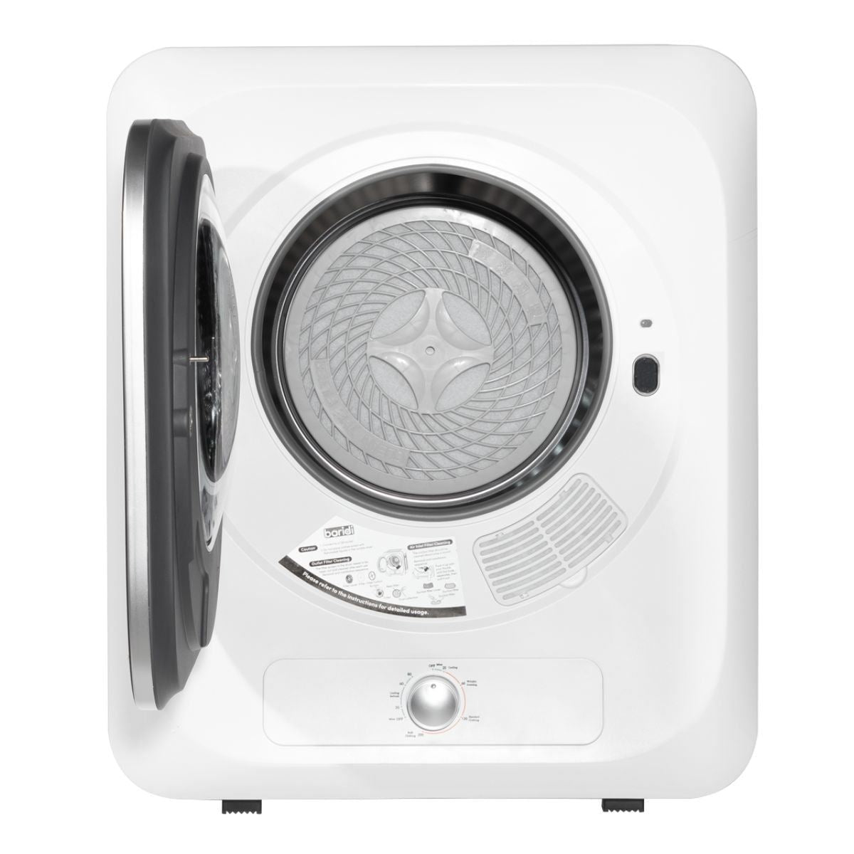 Sealey DH192 Baridi Tabletop Mini Tumble Dryer with Analogue Controls 2.5kg Capacity White 240V