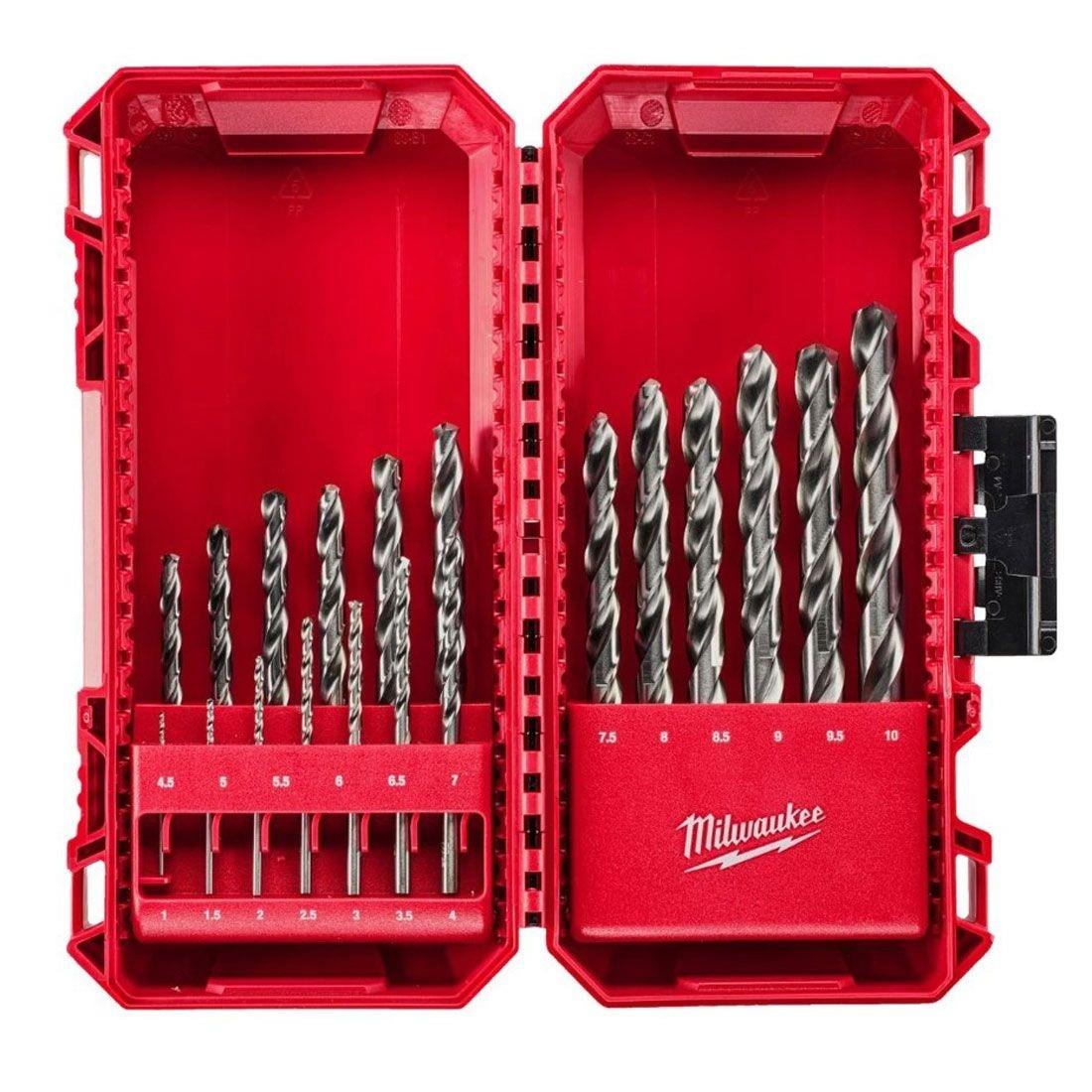 Milwaukee HSS-G THUNDERWEB Metal Drill Bit Set, 19 Piece, PACKOUT Compatible 4932499766