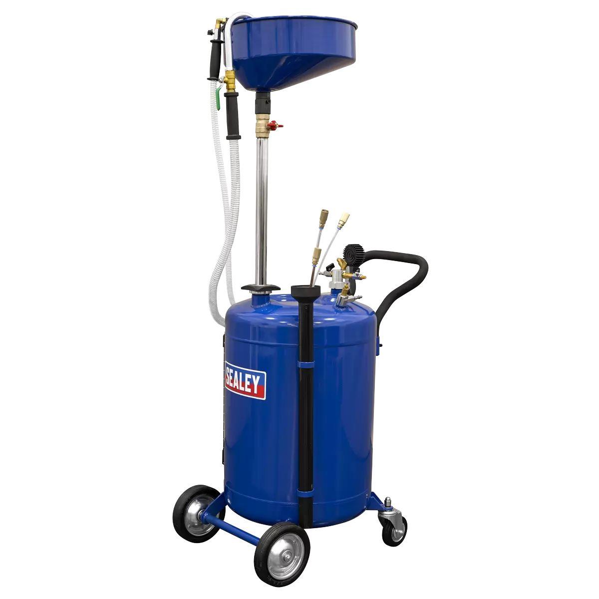 Sealey AK459DX 90L Air Discharge Mobile Oil Drainer with Probes