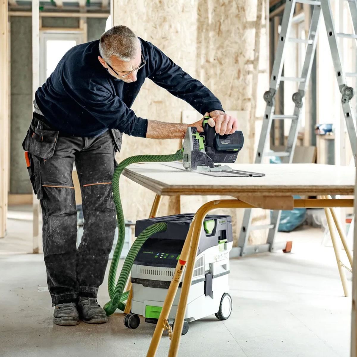 Festool CTLC MIDI I-Basic 36V Cordless Mobile Dust Extractor 577066 with 2 x 5.0Ah Battery & Charger