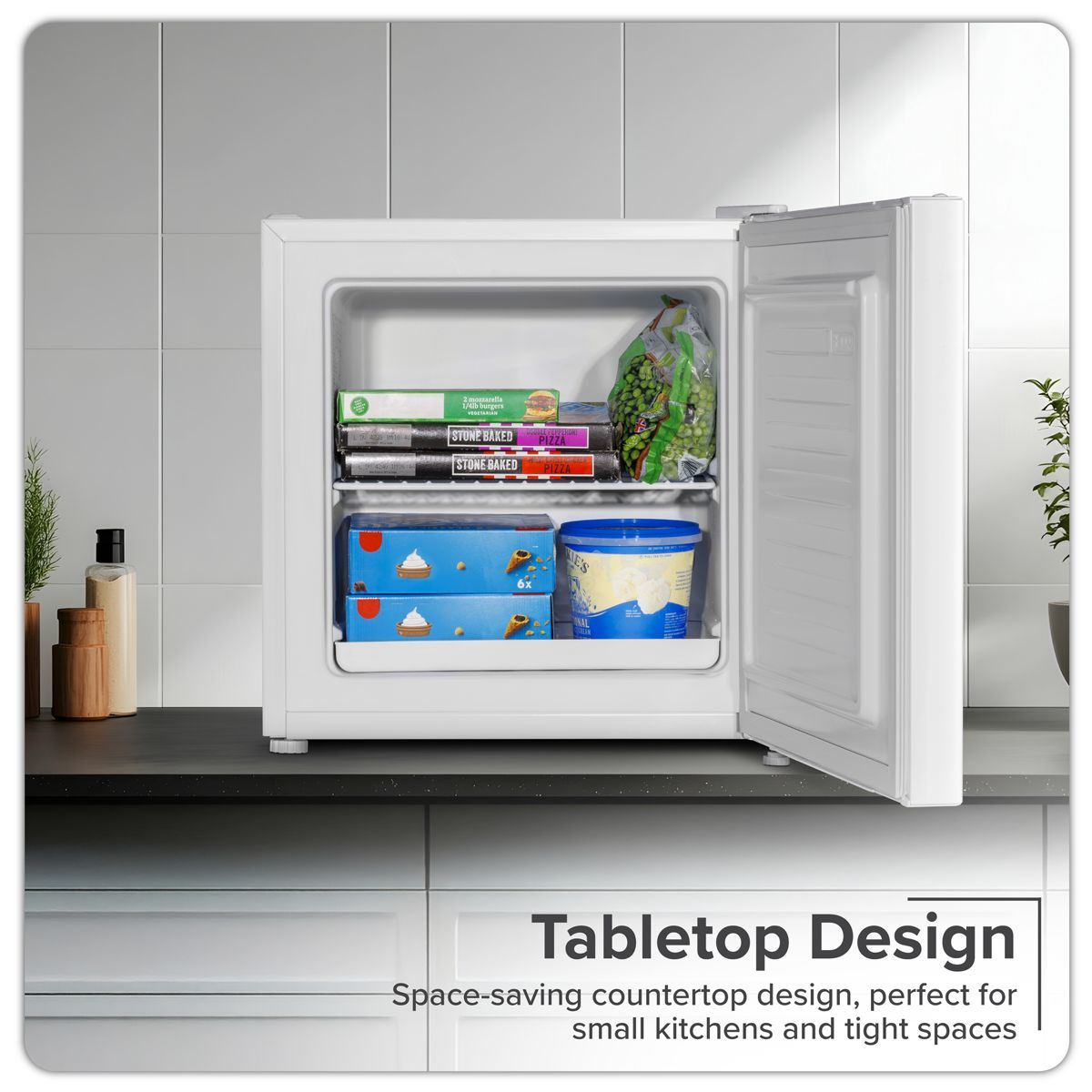 Sealey DH254 Baridi Mini Tabletop Fridge 31L Capacity White