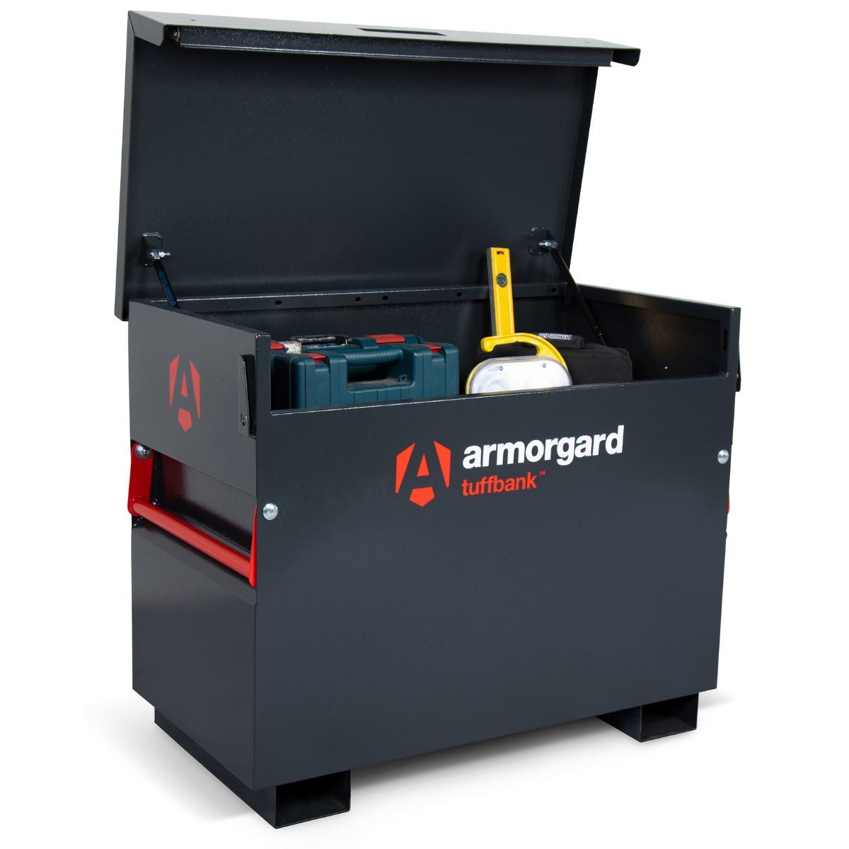 Armorgard TB3 Tuffbank Site Box 1150mm x 615mm x 930mm Secure Tool Storage Solution for Job Sites