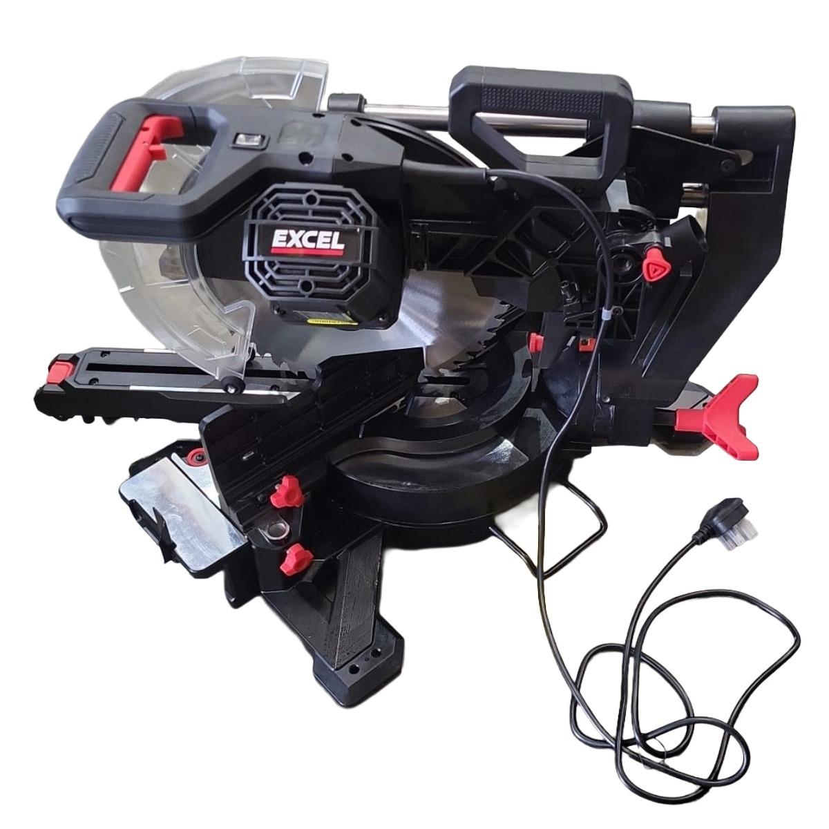 Excel 305mm Sliding Mitre Saw with LED Light & 48T Blade 240V/2000W Item Condition Box Opened Never Used