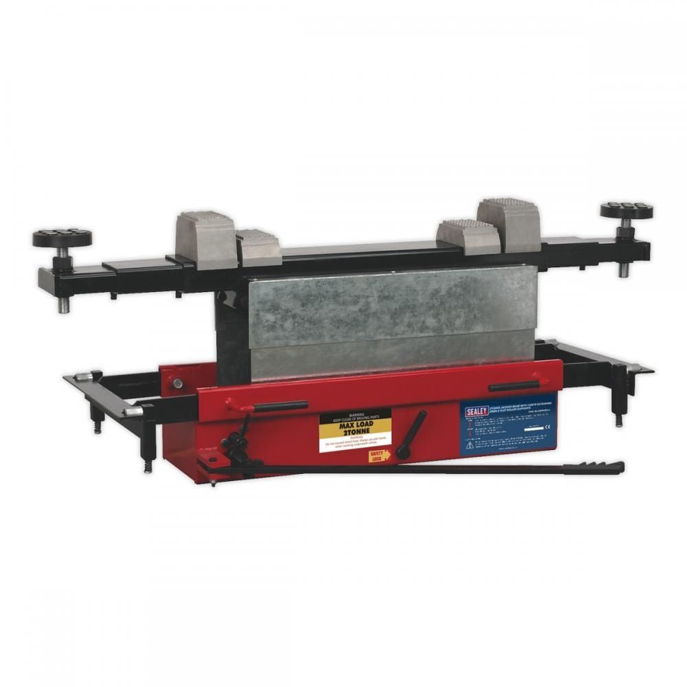 Sealey SJBEX200 Jacking Beam 2tonne with Arm Extenders and Flat Roller Supports