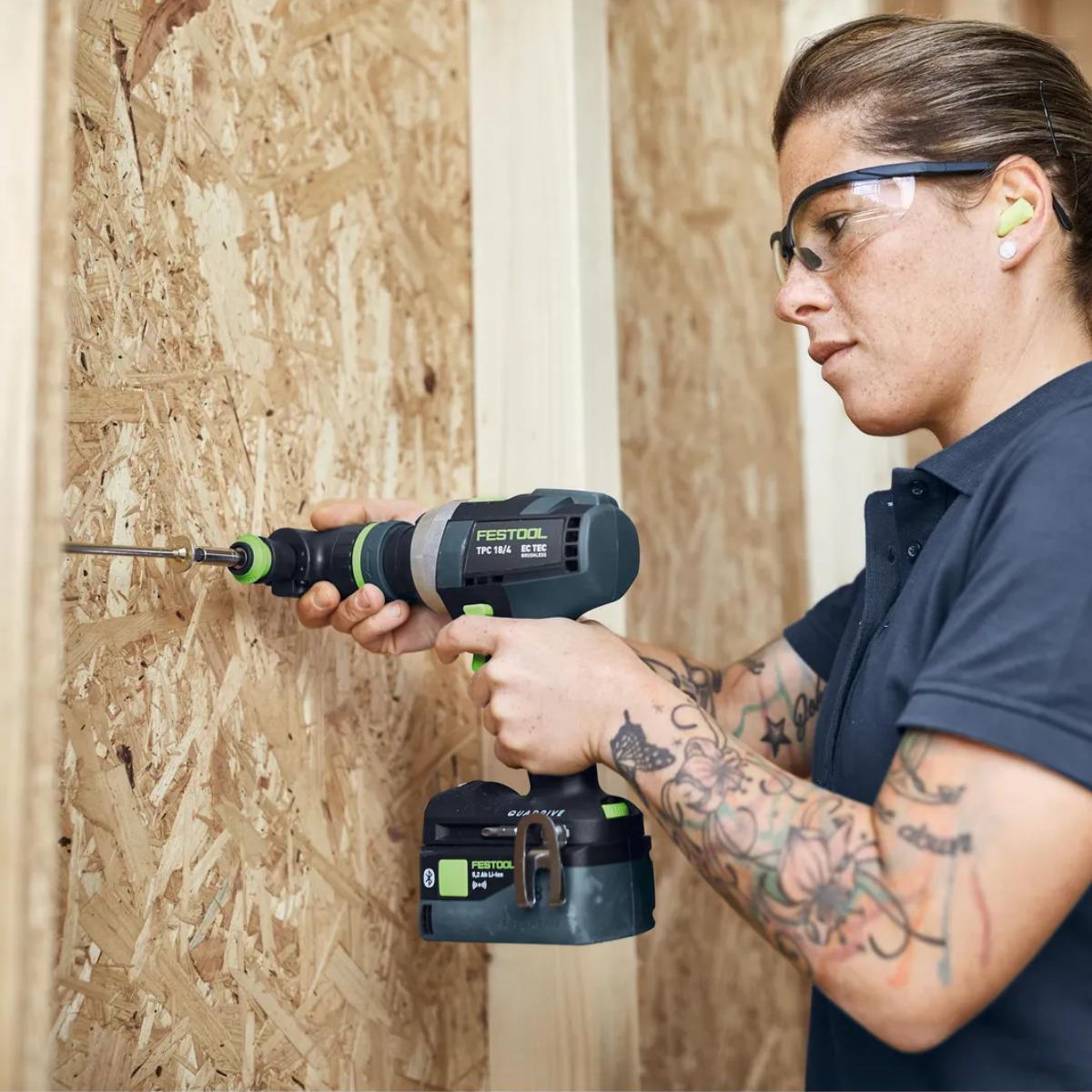 Festool TDC 18/4-Basic QUADRIVE 18V Brushless Drill Driver Body Only In Systainer - 577223