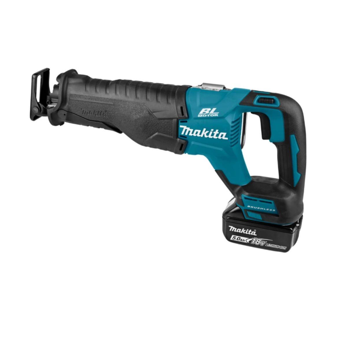 Makita DJR187RTE 18V LXT Cordless Brushless Reciprocating Saw With 2 x 5.0Ah Batteries, Charger & Carry Case