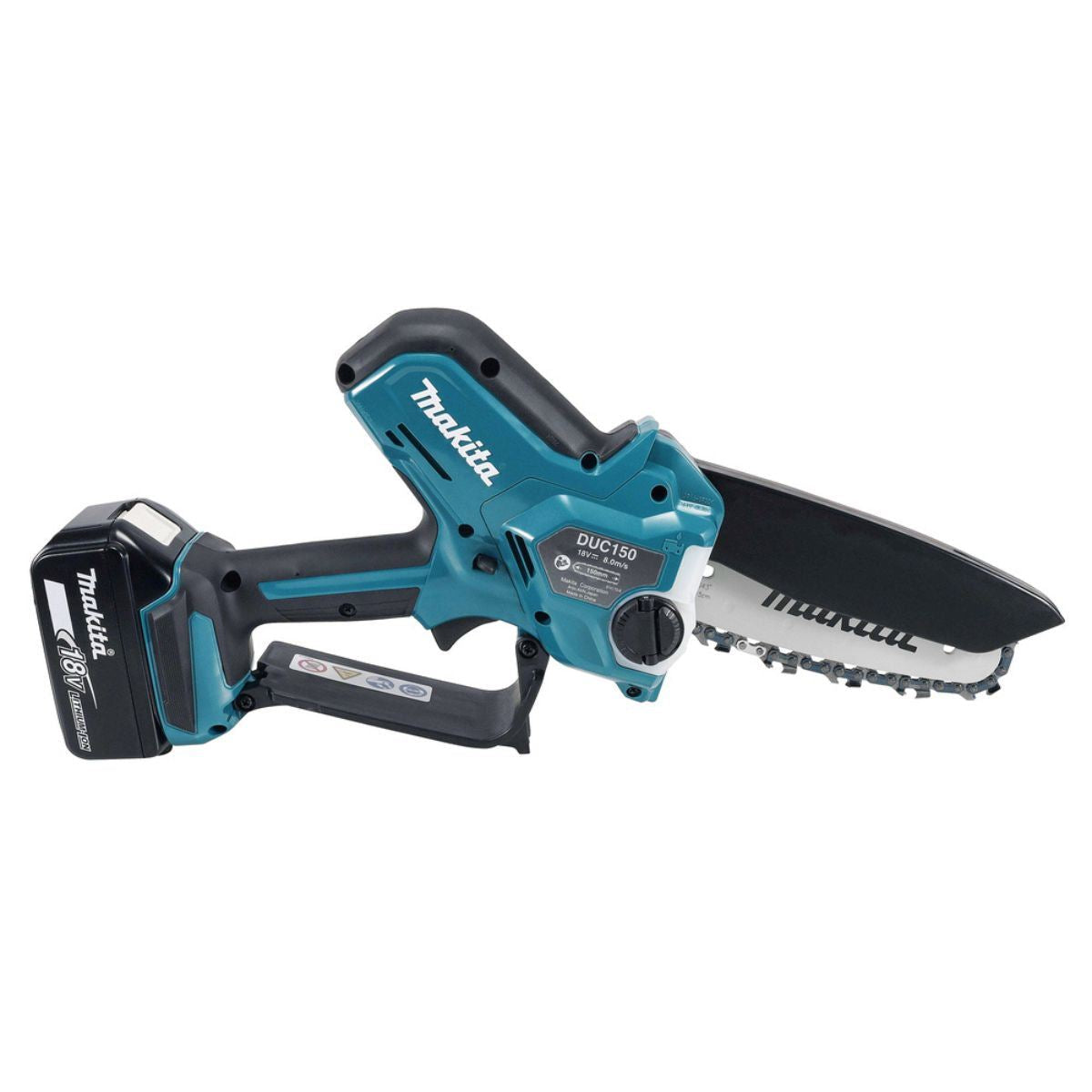 Makita DUC150Z 18V Brushless 150mm Pruning Saw With 1 x 5.0Ah Battery & Charger