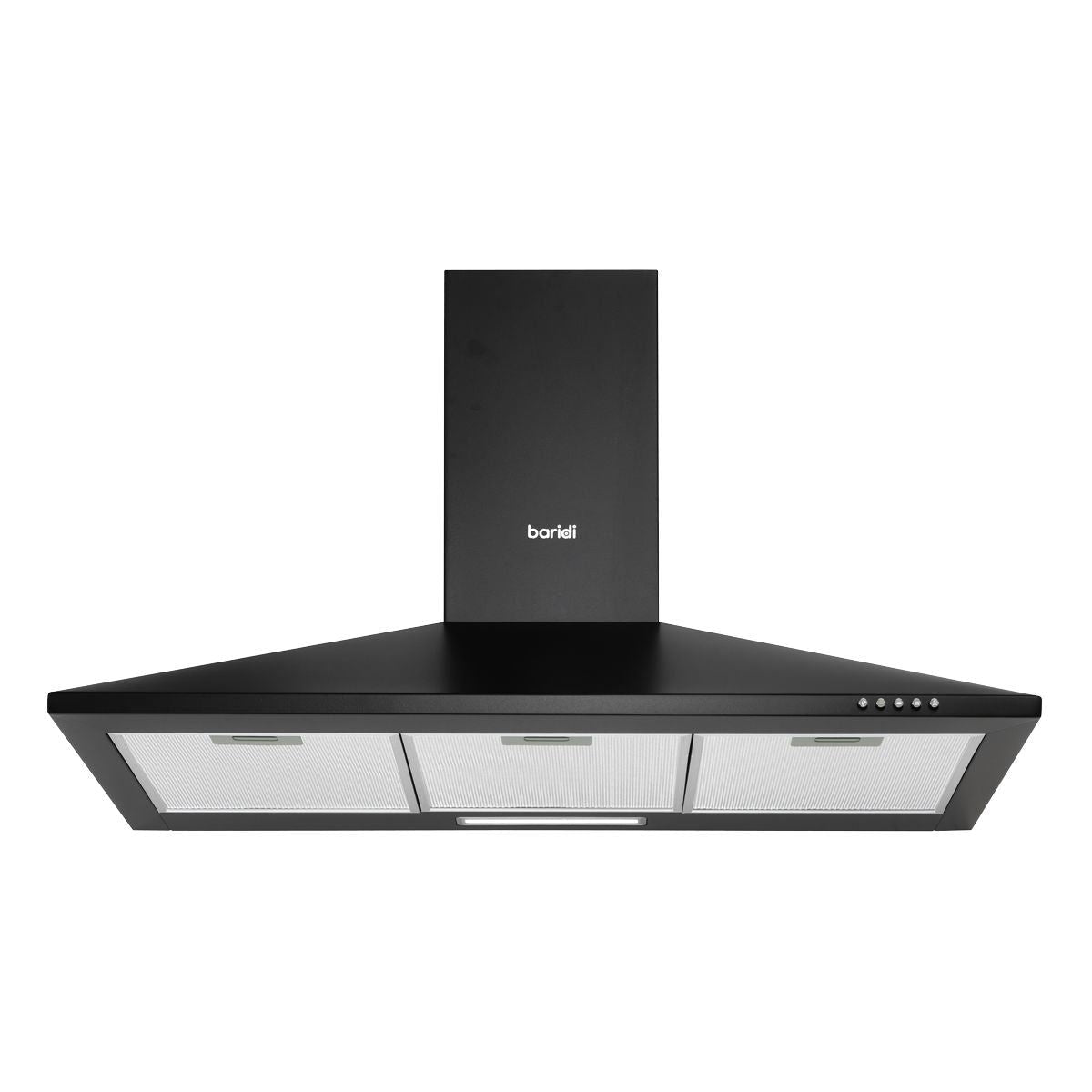 Sealey DH59 Baridi Chimney Style Cooker Hood with Carbon Filters 90cm Black