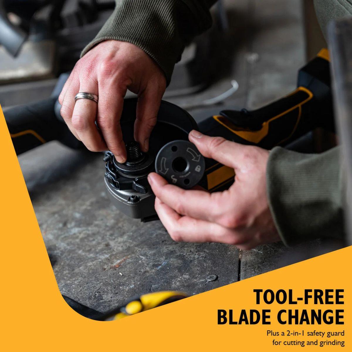 JCB-18PAG-115 18V Anti-Vibration Angle Grinder 115m with Paddle Switch Body Only