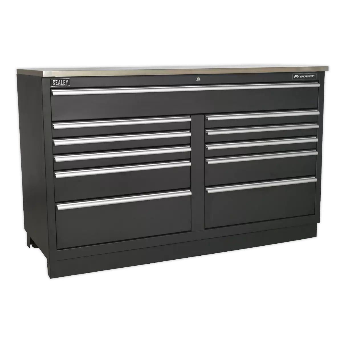 Sealey APMSCOMBO4W 2.3m Modular Storage System Combo Oak Worktop