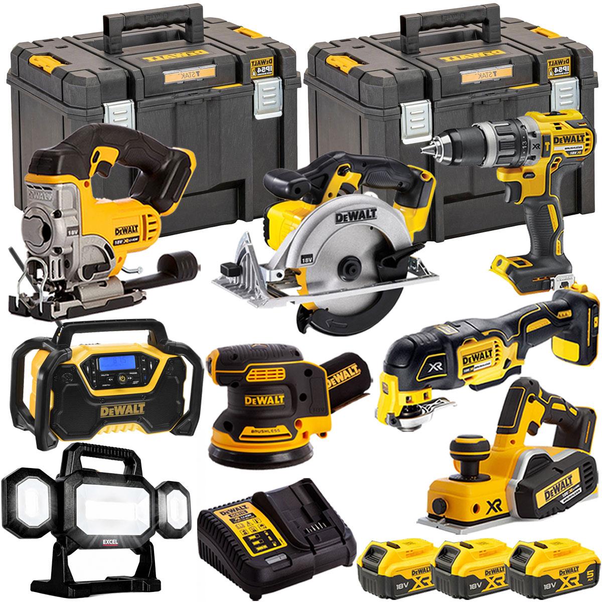 Dewalt DCK665P3T8 18V 8 Piece Power Tool Kit with 3 x 5.0Ah Batteries
