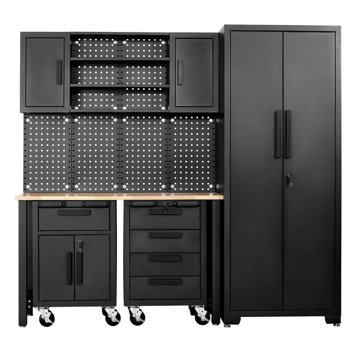 Draper Tools MS100 Single Garage Workstation With Roller Cabinets 13269