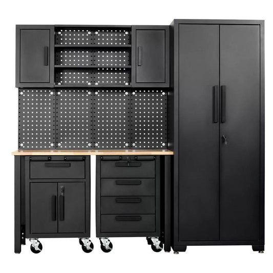 Draper Tools MS100 Single Garage Workstation With Roller Cabinets 13269