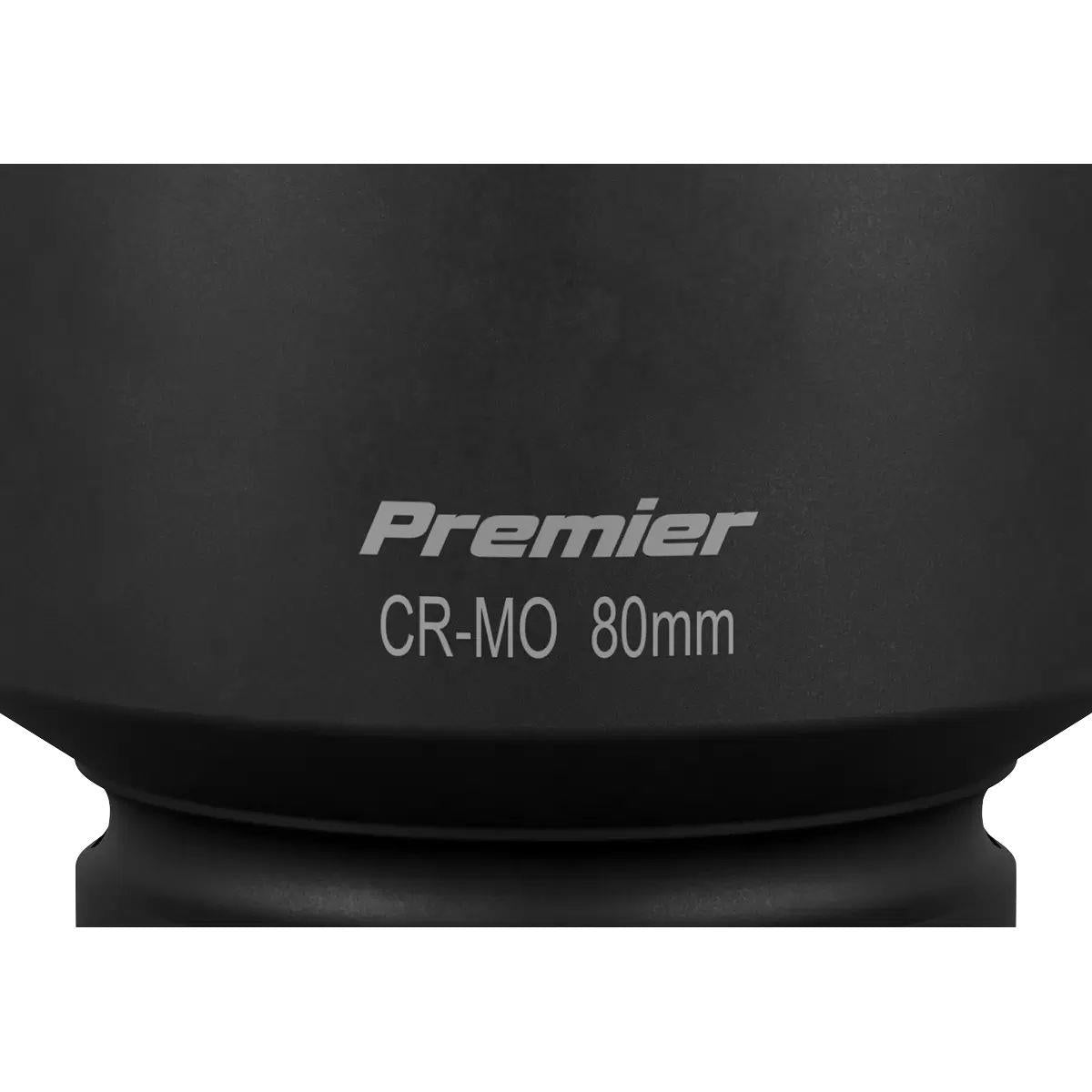 Sealey IS180 Premier Impact Socket 1 inch Sq Drive 80mm