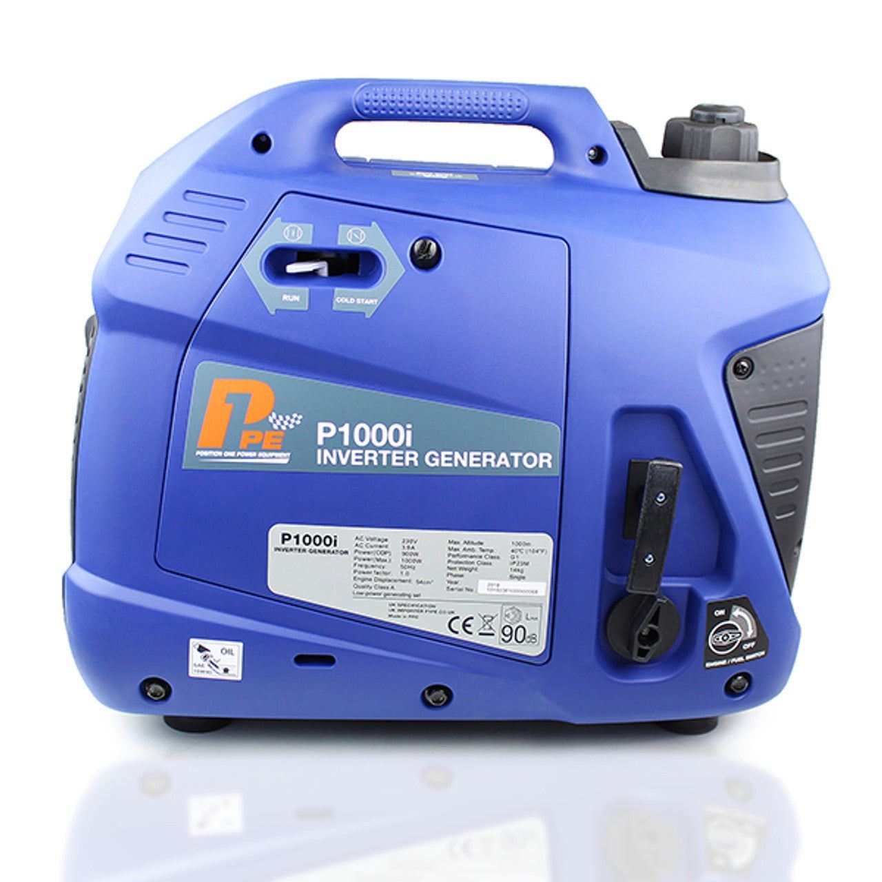 Hyundai P1000i P1 Petrol Inverter Suitcase Generator & Lightweight with DC & USB Outputs 1000W/1kW