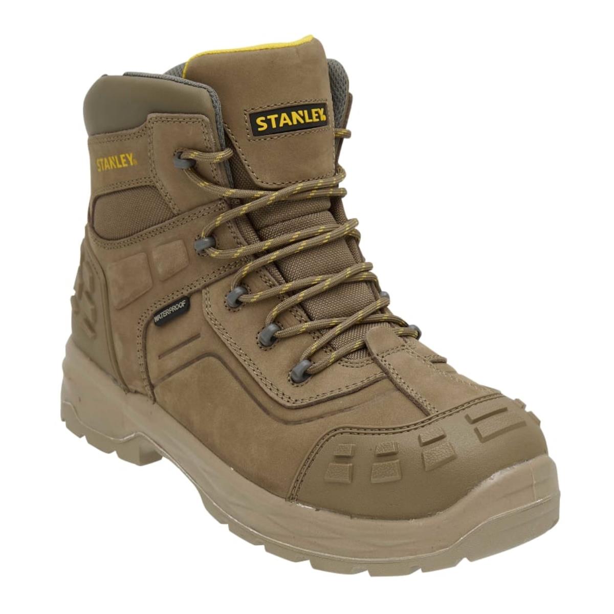 Stanley Atlanta Waterproof Safety Hiker Boots Stone - Size 8