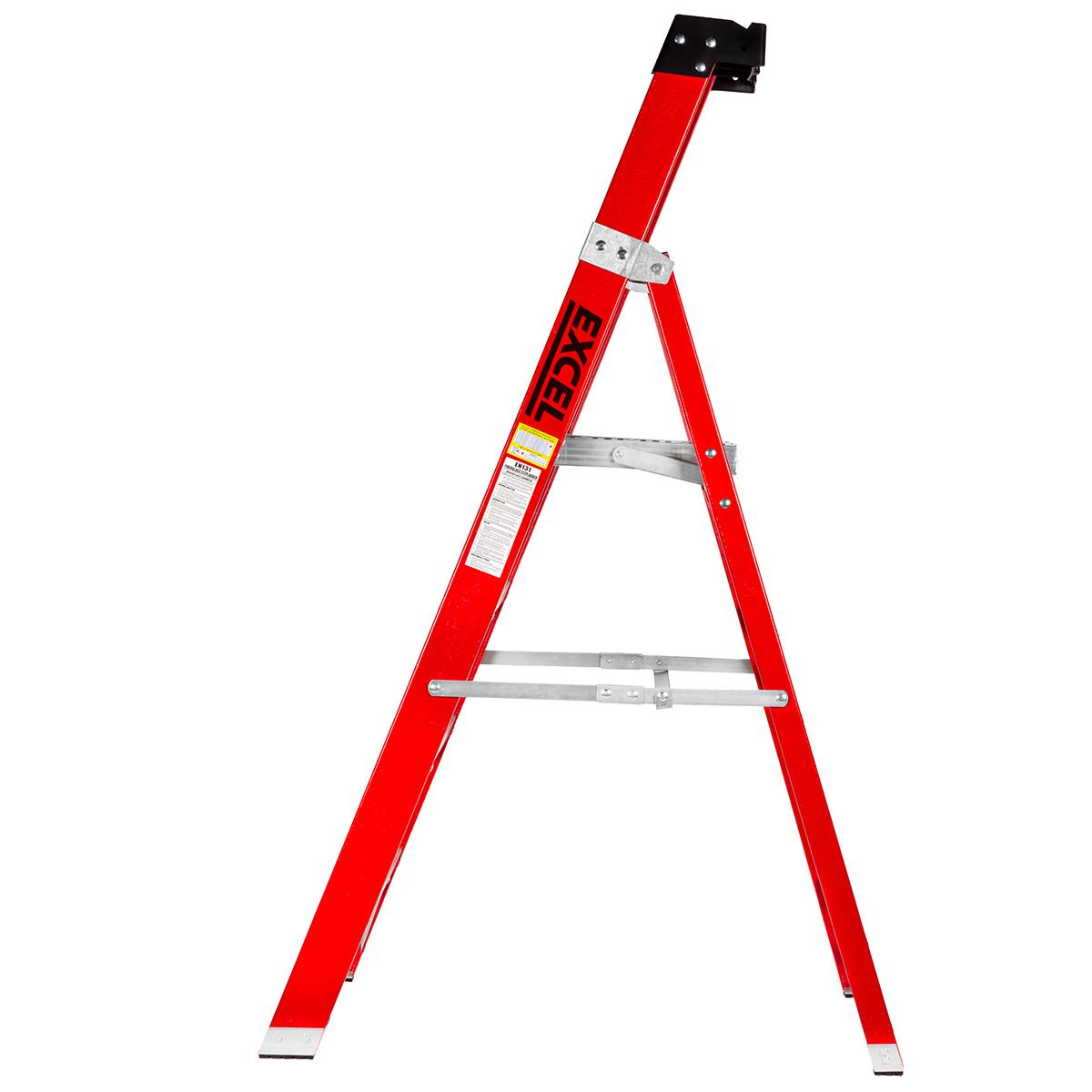 Excel Electricians Fibreglass Platform Step Ladder 4 Tread 1.57m EN131