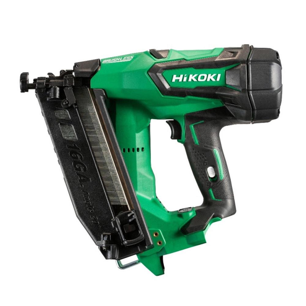 HiKOKI NT1865DMBJYZ 18V Brushless 16G Angled Finish Nailer with 2 x 2.0Ah Battery, Charger & Case
