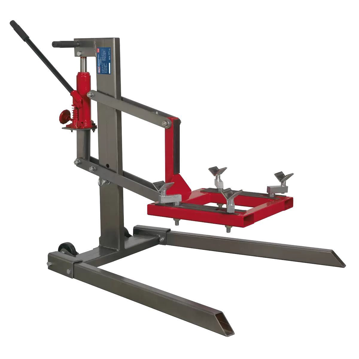 Sealey MCL500 Single Post Hydraulic Motorcycle Lift 450kg Capacity