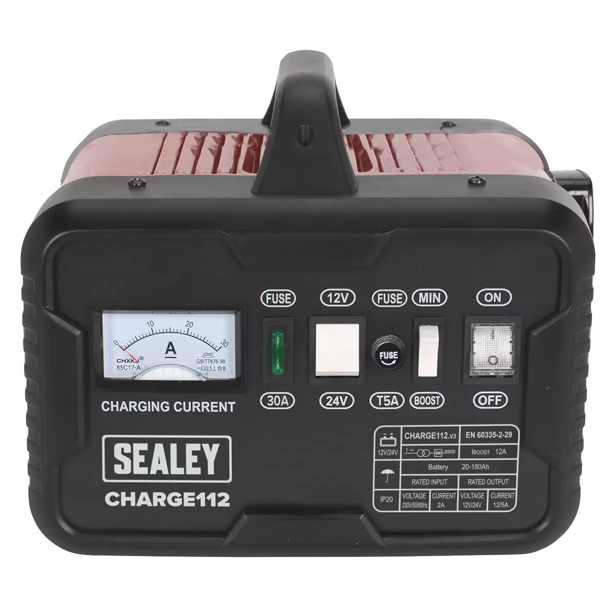 Sealey CHARGE112 Battery Charger 230V/16A
