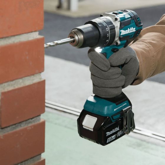 Makita DHP484STX5 18V LXT Brushless Combi Drill With 1 x 5.0Ah Battery, Charger & 101Pc Accessory Case