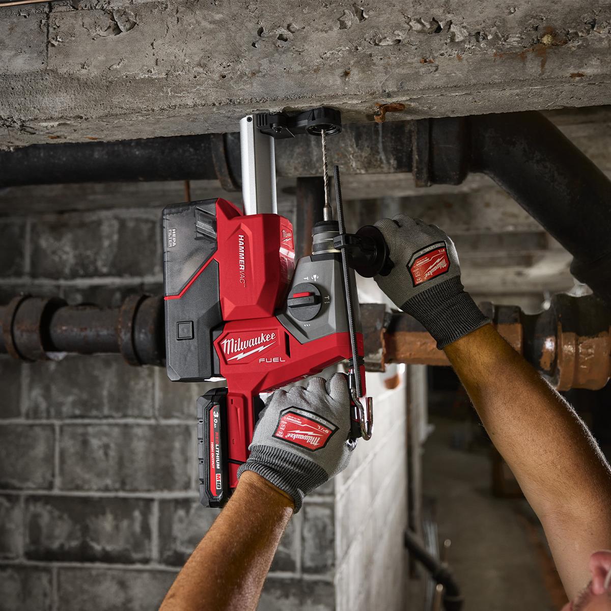 Milwaukee M18FHAC16-0 18V Brushless SDS-Plus Hammer Drill With 1 x 5.0Ah Battery Charger & Bag