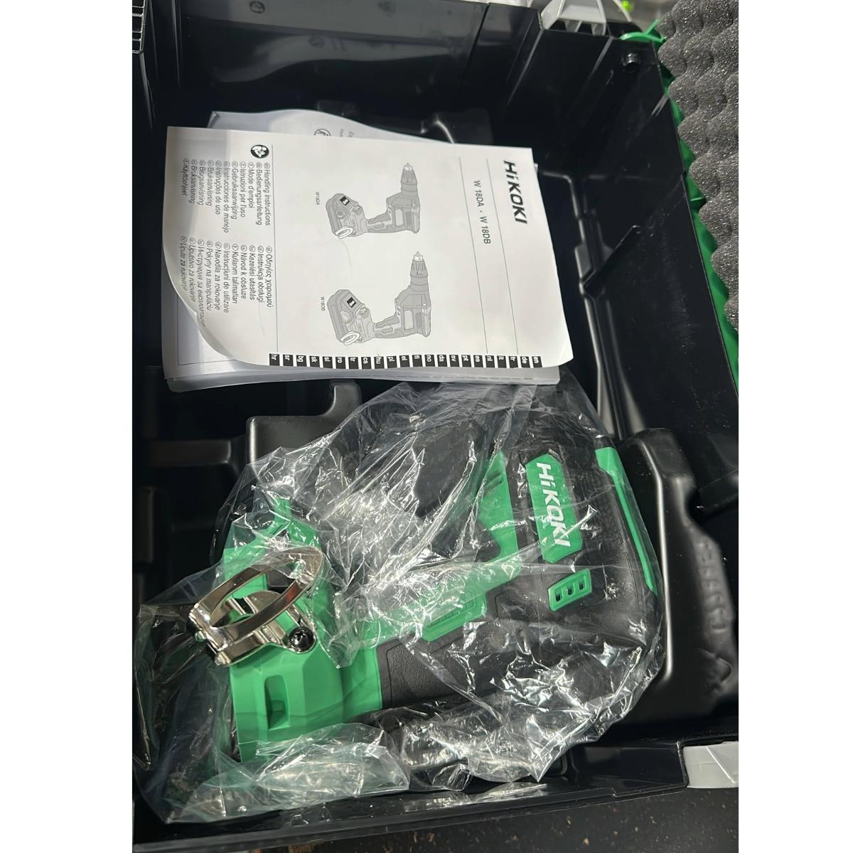 HiKOKI W18DAW2Z 18V Brushless Drywall Screwdriver Body Only In Carry Case Item Condition Box Opened Never Used