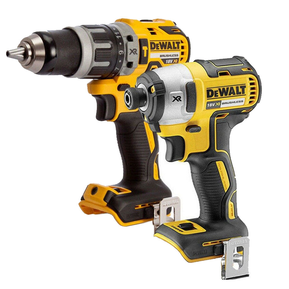 Dewalt 18V LXT Cordless Brushless Impact Driver with Combi Drill Twin Pack