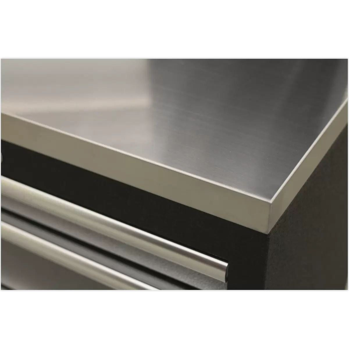 Sealey APMSSTACK03SS Modular Storage 3.2m System Combo Stainless Steel Worktop