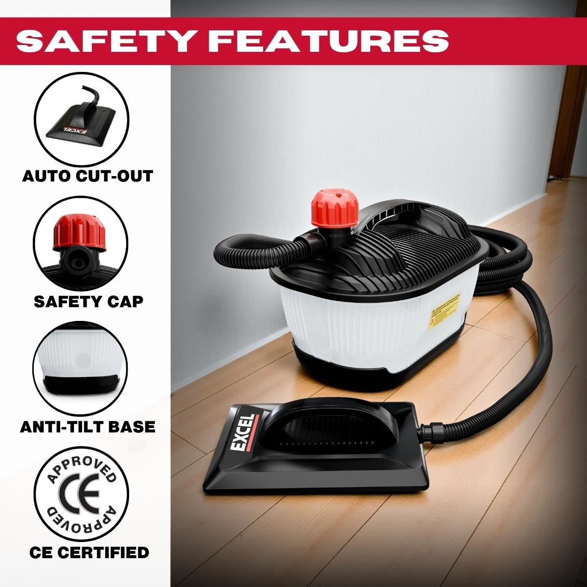 Excel 2000W Electric Wallpaper Steamer Stripper 240V Item Condition Damaged Box