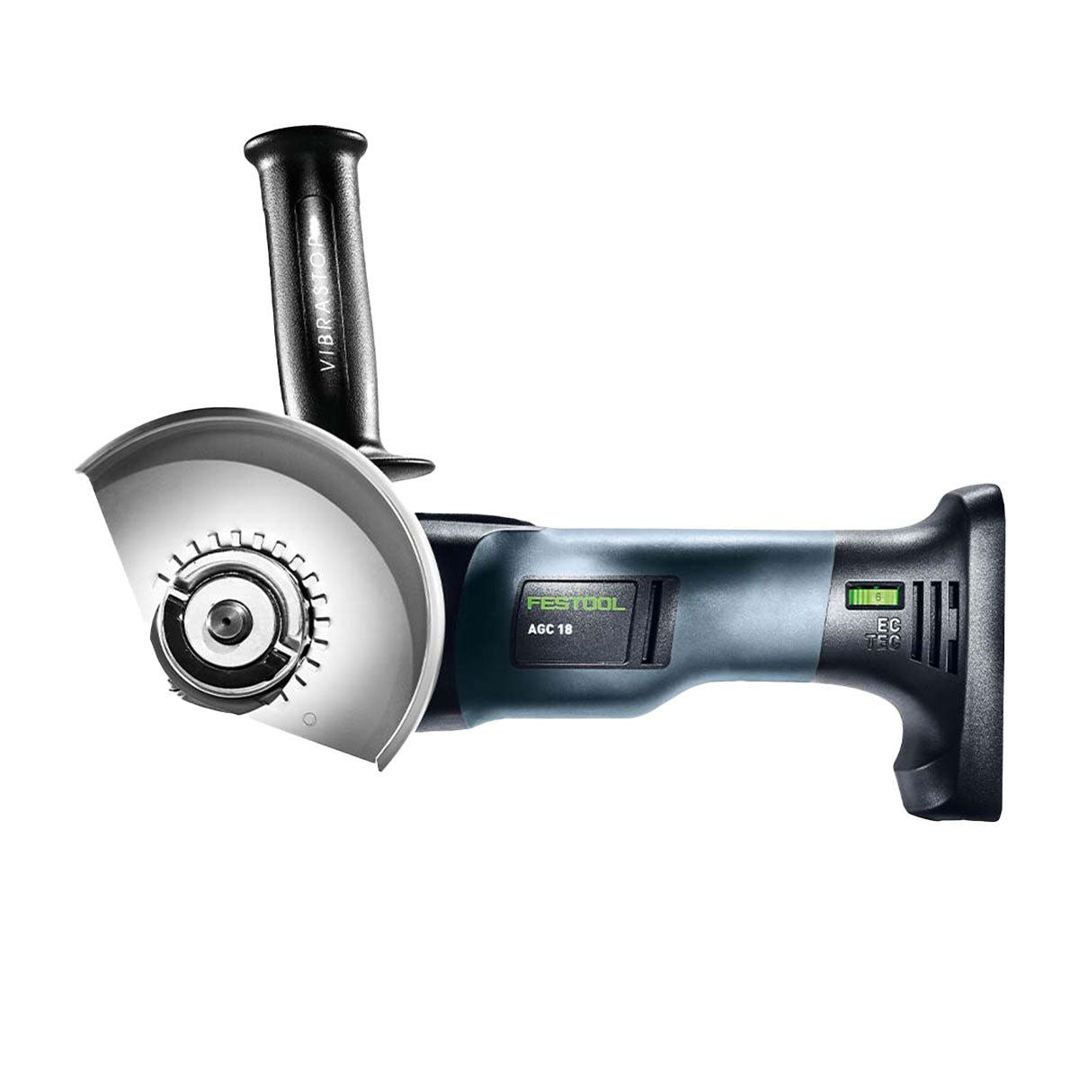 Festool AGC 18-125 EB-Basic GB 18V Brushless Angle Grinder with 1 x 8.0Ah Battery Charger & Case