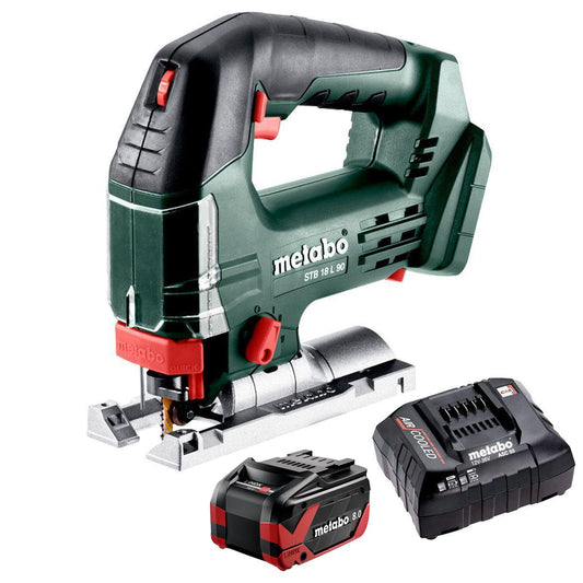 Metabo STB 18 L 90 18V Bow Handle Jigsaw with 1 x 8.0Ah Battery & Charger