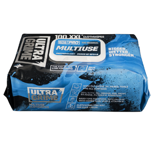 Ultra Grime Pro Multiuse -5990 Industrial Dirt Cleaning Cloth Wipes Pack of 100