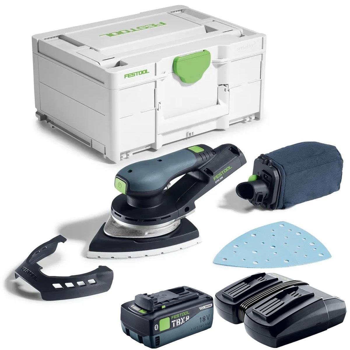 Festool DTSC 200-Basic 18V Brushless Delta Sander 577713 with 1 x 8.0Ah Battery & Charger