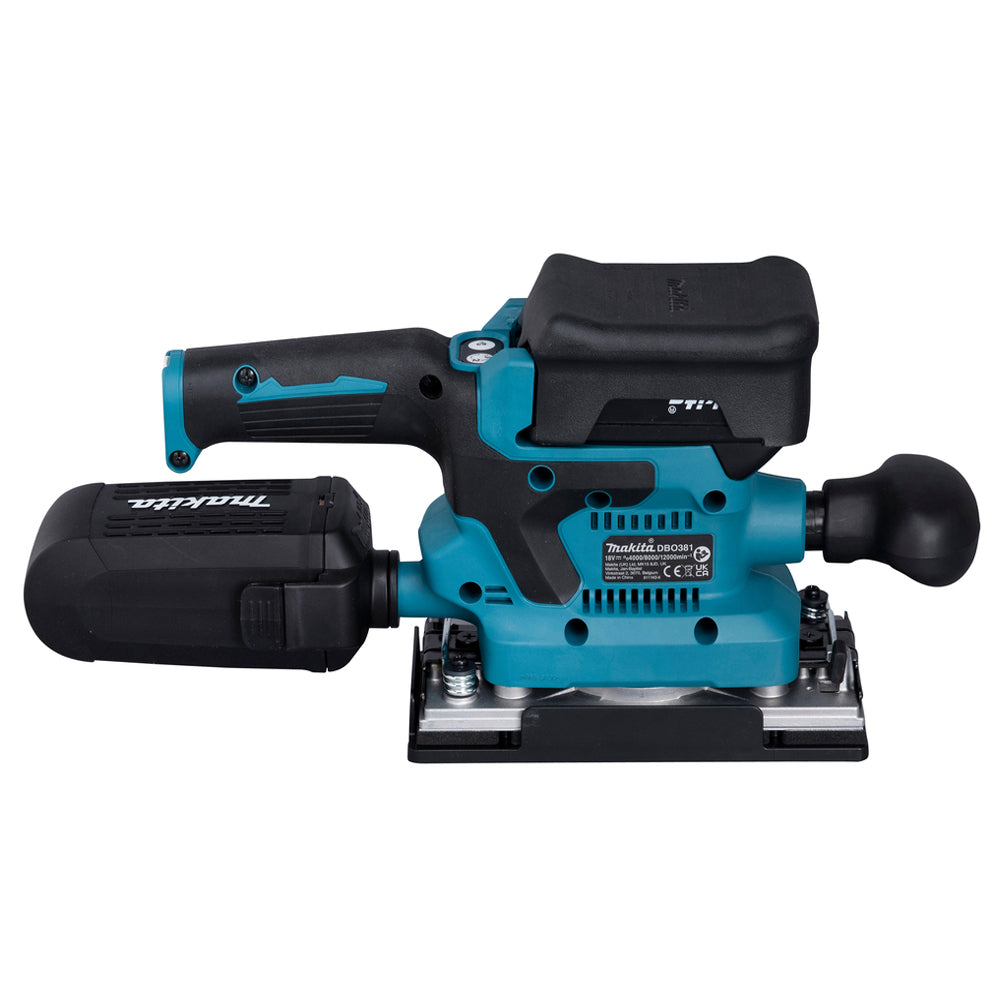 Makita DBO381ZU 18V LXT Brushless Finishing Sander with 1 x 4.0Ah Battery