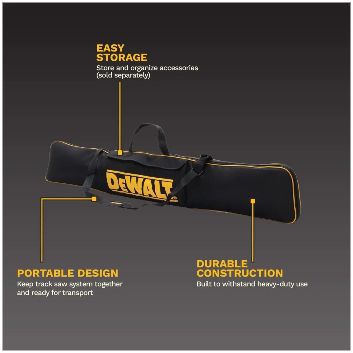 Dewalt DCS525H2T-GB 18V XR Brushless 165mm Plunge Saw with 2 x 5.0Ah Powerstack Batteries, Charger, Case, 2 x Guide Rail, Clamps, Connector & Rail Bag