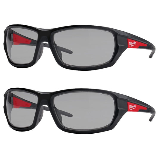 Milwaukee Performance Safety Glasses Grey 4932478908 Pack of 2